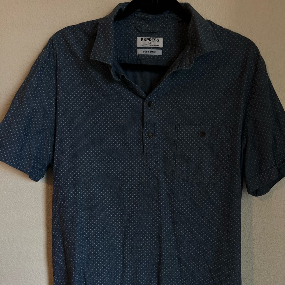 Express mens button down dress shirt
